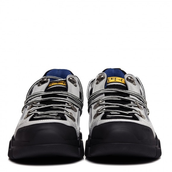 GUCCI X SEGA Mesh Technical Canvas Calfskin Reflective Mens Flashtrek Sneakers - Picture 6 of 15